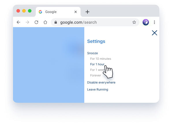 disable the widget